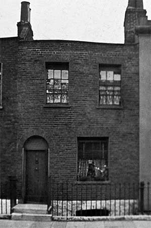 Dickens' home in Bayham Street, Camden Town
