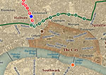 Oliver Twist Map - Locations in London