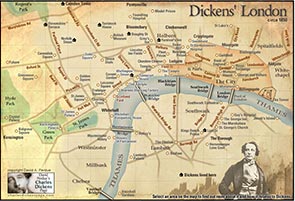 Charles Dickens London Map The Charles Dickens Page   Visit Dickens London Today