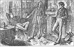 Edwin Drood, John Jasper and Neville Landless by Luke Fildes