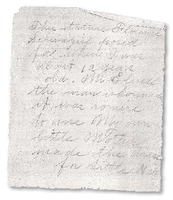 Letter written by Florence Lucia Pomero