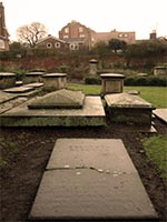 Scrooge's grave in Shrewsbury
