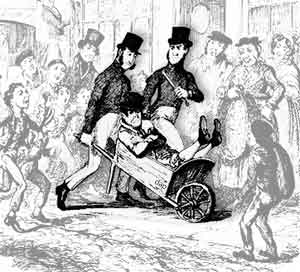 A Pickpocket in Custody - By George Cruikshank